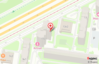 Центр слуховых аппаратов Диалог в Красногвардейском районе на карте