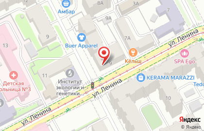 Банкомат СКБ-банк на улице Ленина на карте