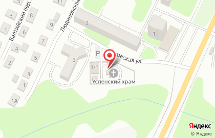 Храм в честь Успения Божией Матери на Каховской улице на карте