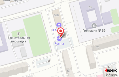 Тренажерный зал Forma на карте