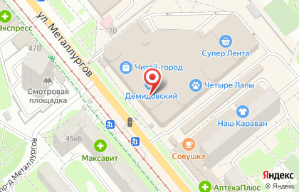 Салон оптики Айкрафт на улице Металлургов, 62а на карте