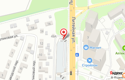 Автостоянка в Тупиковом переулке 14Б на карте