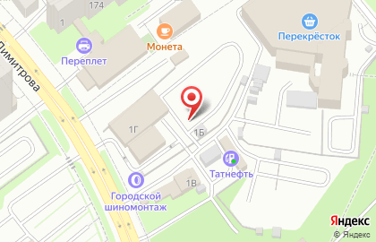 Автостоянка ВОА на улице Георгия Димитрова, 1б на карте