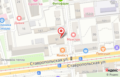 Торгово-сервисная фирма Лазерприбор на Ставропольской улице на карте