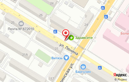 Киоск по продаже фруктов и овощей в Железнодорожном районе на карте