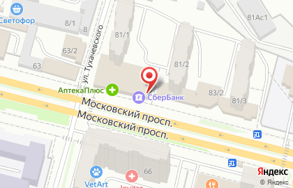 Аптека Азон фарм на Московском проспекте на карте