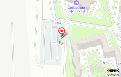 Автостоянка в Красноярске на карте