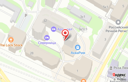 Банкомат Московский Индустриальный Банк на набережной Северной Двины на карте