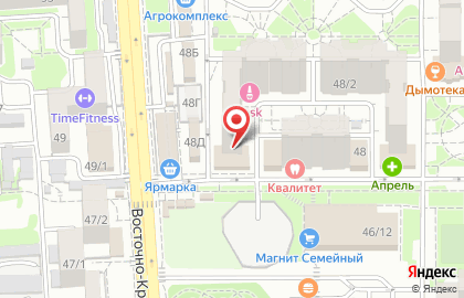 Дэнас МС на Восточно-Кругликовской улице на карте