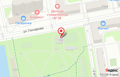 Гончаровский парк на карте