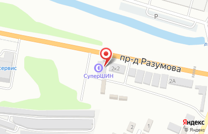 Авин в Левобережном районе на карте