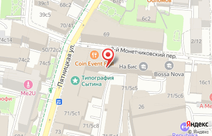 S7 на Павелецкой на карте