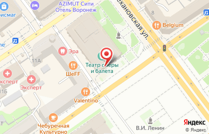 Касса по продаже билетов bezantrakta.ru в Ленинском районе на карте