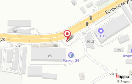 Заправочная станция Регион24 на Брянской улице на карте