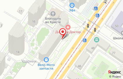 Интернет-провайдер Интерра в Орджоникидзевском районе на карте