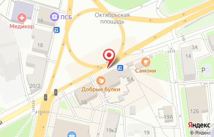 Пекарня Добрые булки в Кировском районе на карте