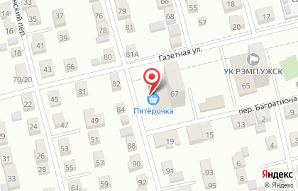 Супермаркет Пятёрочка в Чкаловском районе на карте