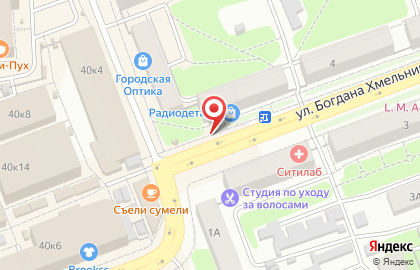 Сеть салонов цветов цветОК на улице Б.Хмельницкого на карте