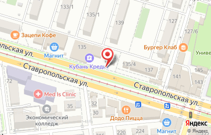 Пиццерия Уни на Ставропольской улице, 135/3 на карте
