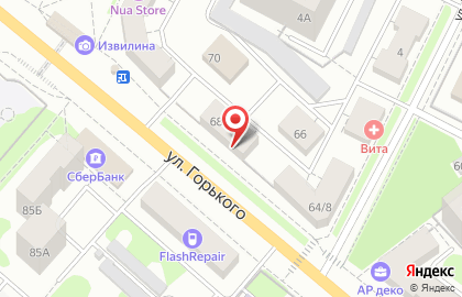 Микрокредитная компания Центрофинанс на улице Горького на карте