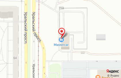 Служба экспресс-доставки Сдэк на Уральском проспекте на карте