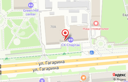 Бассейн Спартак в Правобережном районе на карте