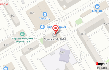 Почта Банк в Омске на карте