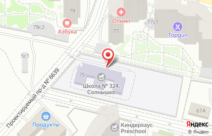 Школа Жар-птица №324 с дошкольным отделением на улице Удальцова на карте