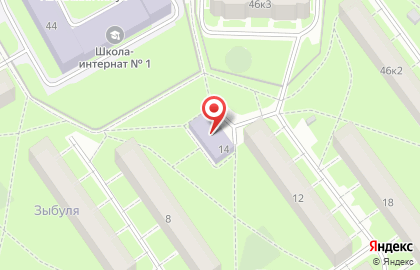 Подростково-молодежный клуб Чайка в Центральном районе на карте