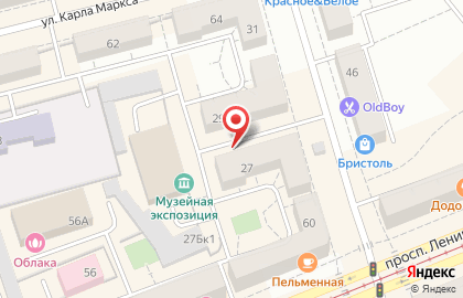 Парикмахерская №1 на улице Октябрьской Революции на карте