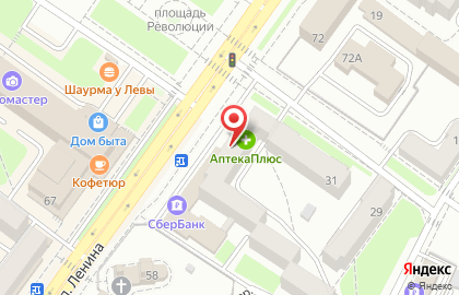 Салон ортопедических изделий Дионисий на проспекте Ленина на карте
