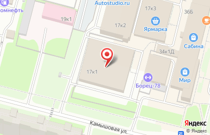 Перекресток в Приморском районе на карте