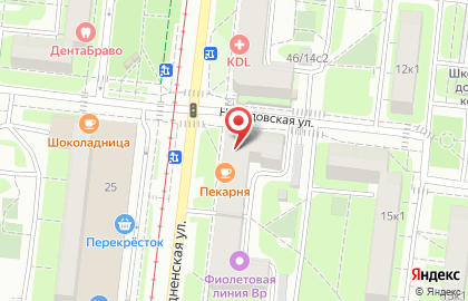 Киоск фастфудной продукции на Сходненской улице на карте