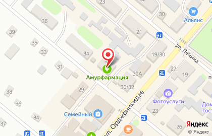Аптека Амурфармация в Благовещенске на карте
