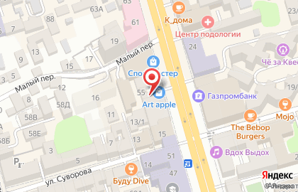 Печатный салон на Ворошиловском проспекте на карте