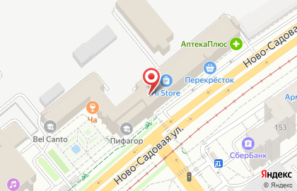 Фирменный магазин У Палыча на Ново-Садовой улице на карте