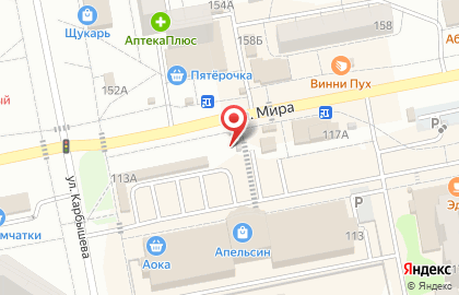 Автостоянка Ночная автостоянка в Центральном районе на карте
