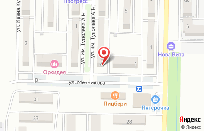 Продуктовый магазин Берёзка в Прикубанском районе на карте