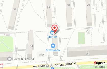 Магазин Верещагинский трикотаж в Ижевске на карте