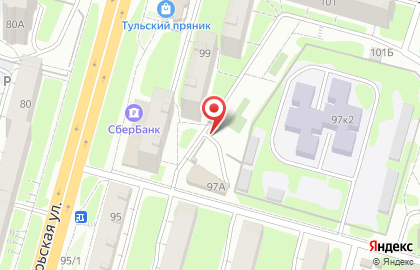 Автостоянка на Октябрьской, 97а/1 на карте