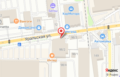 Краснодарская Картонажная Фабрика на Уральской улице на карте
