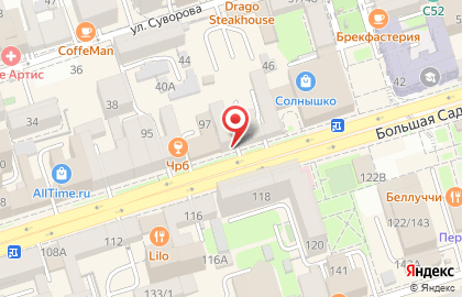 Хостел в центре в Ростове-на-Дону на карте