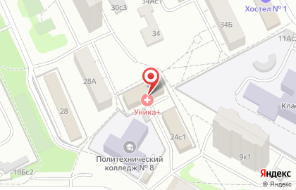 Клиника Равновесие на улице Приорова на карте