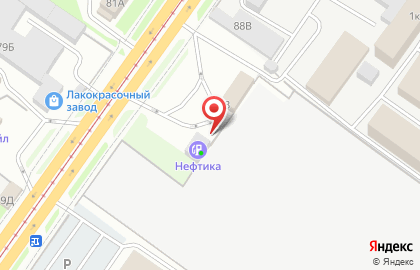 АЗС Нефтика на улице Шевченко на карте