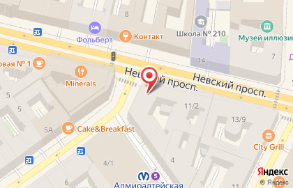 Магазин подарков Mi`Lo на Невском проспекте на карте