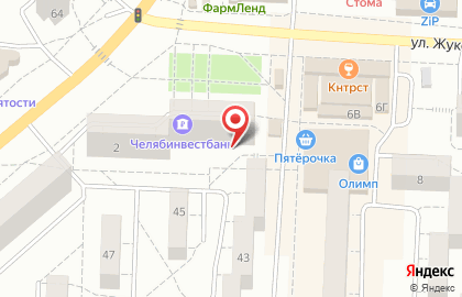 Магазин постельного белья и тканей Анастасия на улице Жуковского на карте