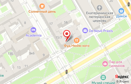 Отделение Почтовой Связи в Василеостровском районе на карте