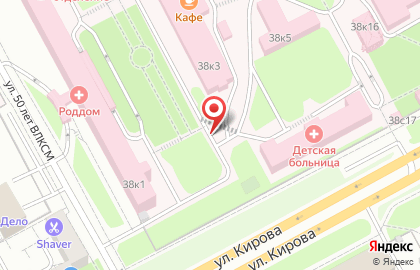 Студия эпиляции SAHAR&VOSK на улице 50 лет ВЛКСМ в Подольске на карте