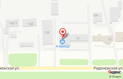 Автосервис МЕГАсервис на Радонежской улице на карте