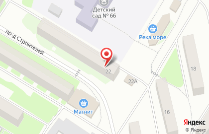 Педагогическое агентство Пифагор в проезде Строителей на карте